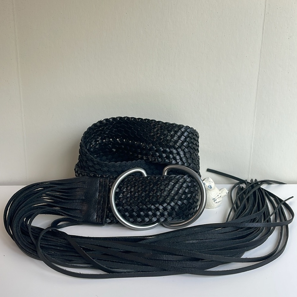 Free People Braided Fringe Bohemian Belt